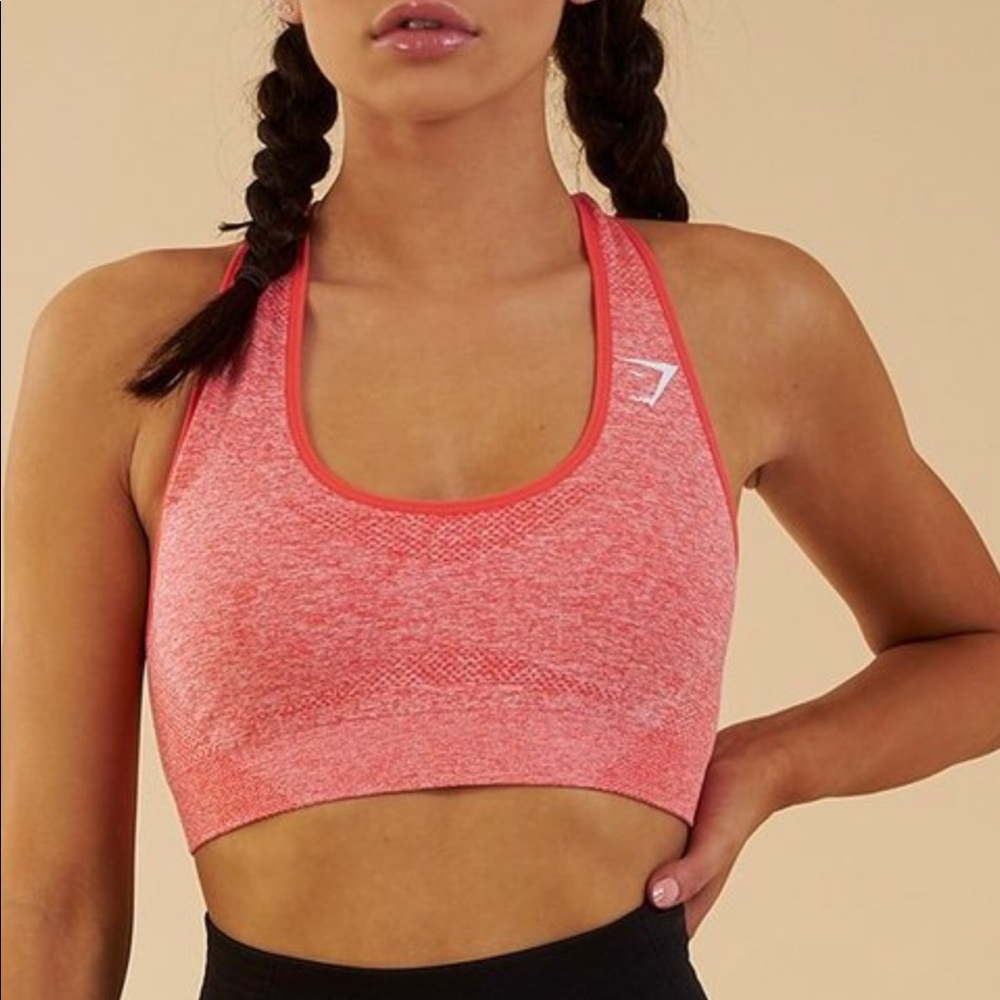 Gymshark M Peach Coral Sports Bra